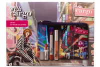 Cargo MISS CARGO Lip Kit: Lipstick  .106oz, Lip Pencil .12oz, Lip Gloss  .108oz, Limited Edition Makeup Bag