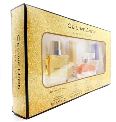 Celine Dion Parfums: Celine Dion Eau De Toilette 1 Fl Oz., Signature Eau De Toilette .375 Fl Oz., Sensational Eau De Toilette .5 Fl Oz., Pure Brilliance Eau De Toilette .375 Fl Oz.