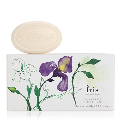 Crabtree & Evelyn Iris Triple Milled Soap  - 3 Bars