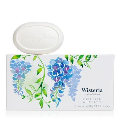 Crabtree & Evelyn Wisteria Triple Milled Soap  - 3 Bars