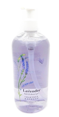 Crabtree & Evelyn Lavender Bath & Shower Gel 16.9 Fl Oz.