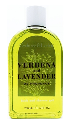 Crabtree & Evelyn Verbena and Lavender De Provence Bath and Shower Gel 8.5 Fl Oz.
