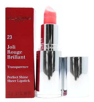 Clarins Joli Rouge Brillant Perfect Shine Sheer Lipstick  23 Rose Petal  .1 Oz.