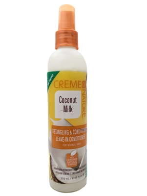 Creme of Nature COCONUT MILK Detangling & Leave In Conditioner  for Normal Hair  8.4 fl oz