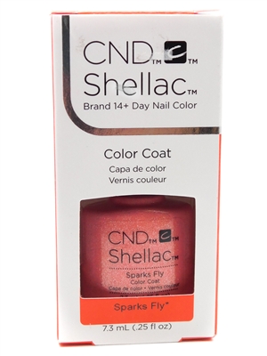 CND Shellac Brand 14+ Day Nail Color Color Coat, Sparks Fly  .25 fl oz