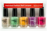 CND Creative Play Nail Lacquer set of 5: Base Coat, You've Got Kale, Apricot In The Act,Orchid You Not, Peony Ride  .46 fl oz each