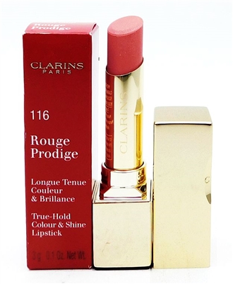 Clarins Rouge Prodige True-Hold Colour & Shine Lipstick 116 coral tulip .1 Oz.