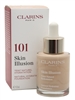 Clarins SKIN ILLUSION Natural Hydrating Foundation, 101 Linen  1 fl oz