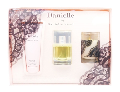Danielle by Danielle Steel Set: Eau De Parfum Spray 1.7 Fl Oz., Moisturizing Body Lotion 3.3 Fl Oz., Candle