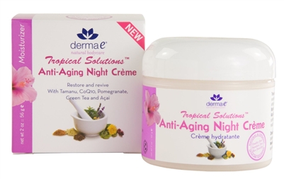 DermaE Tropical Solutions Anti-Aging Night Creme 2 Oz