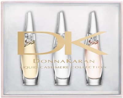 Donna Karan Liquid Cashmere Eau de Parfum Mini Trio Set: Black, White &  Blush .24 Oz Ea POUR