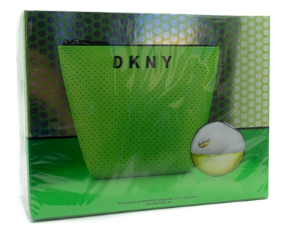 DKNY Be Delicious Eau de Parfum Spray  1 fl oz and Cosmetic Bag