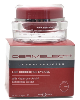 Dermelect LINE CORRECTION EYE GEL with Hyaluronic Acid & Echinacea Extract  .5oz