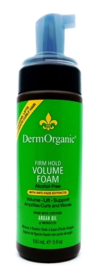 DermOrganic Firm Hold Volume Foam 5 Fl Oz.