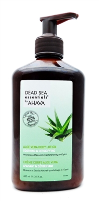Dead Sea Essentials by AHAVA Aloe Vera Body Lotion 13.5 Fl Oz.