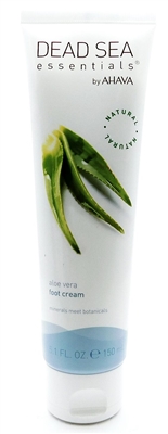 Dead Sea Essentials by AHAVA Aloe Vera Foot Cream 5.1 Fl Oz.