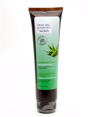 Dead Sea Essentials by AHAVA Aloe Vera Foot Cream 5.1 Fl Oz.