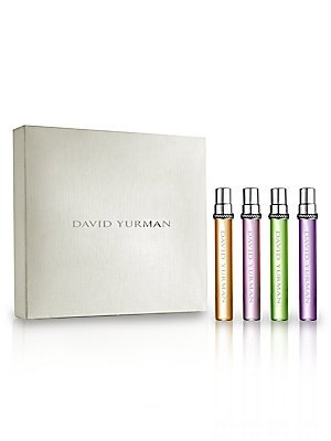 David Yurman Fragrance Essence Collection Quartet Gift Set Limited Edition (Four 0.25 OZ Mini Spray Travel Size Set):