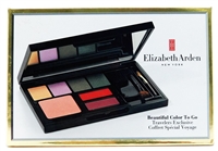Elizabeth Arden Beautiful Color To Go Travelers Exclusive Coffret Special Voyage: 4 Eye Shadows .035 Oz. each, 2 Moisturizing Lipsticks .022 Oz. each, 1 Shimmer Powder .105 Oz.