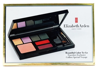 Elizabeth Arden Beautiful Color To Go Travelers Exclusive Coffret Special Voyage: 4 Eye Shadows .035 Oz. each, 2 Moisturizing Lipsticks .022 Oz. each, 1 Shimmer Powder .105 Oz.