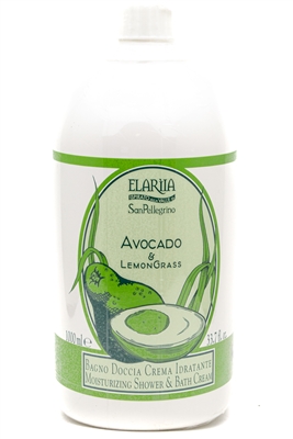 Elaria AVOCADO & LEMONGRASS Bath & Shower Cream  33.7 fl oz