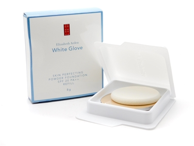 Elizabeth Arden White Glove Skin Perfecting Powder Foundation REFILL SPF 20 Porcelain 8g