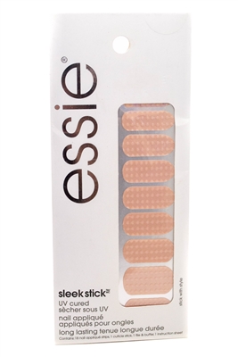 essie Sleek Stick Nail Applique #200 contains 18 Nail Applique Strips, 1 Cuticle Stick, 1 File & Buffer, Instructions