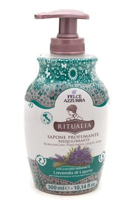Felce Azzura RITUALIA Lavender Rebalancing Perfuming Liquid  Soap  10.14 fl oz