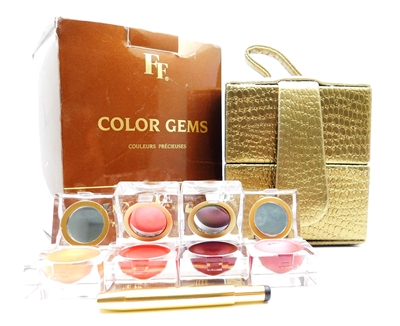 Fashion Fair Color Gems Jewel Box with Four Piece Lip Gloss Cubes (each .09 Oz.) and Retractable Lip Brush
