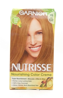 Garnier Nutrisse Nourishing Color Creme 70 Dark Natural Blonde One Application