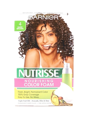 Garnier Nutrisse Nourishing Color Foam 4 Dark Brown One Application