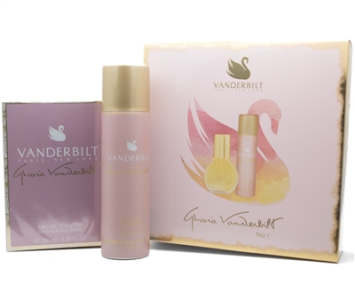 Vanderbilt No1 Gift Set by Gloria Vanderbilt: Eau De Toilette Spray  3.38 fl oz, Deodorant Spray  5 fl oz