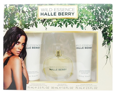 Halle Berry Wild Essence 3 Piece Set: Eau De Parfum 1 Fl Oz., Body Lotion 2.5 Fl Oz., Shower Gel 2.5 Fl Oz.