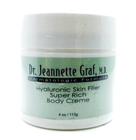 Dr. Jeannette Graf Hyaluronic Skin Filler Super Rich Body Creme 4 Oz.