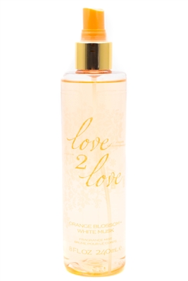 Love 2 Love Orange Blossom + White Musk Fragrance Mist, 8 fl oz