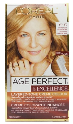 L'Oreal Age Perfect Layered-Tone Creme Colour 6 1/2 G Lightest Soft Golden Brown 1 application