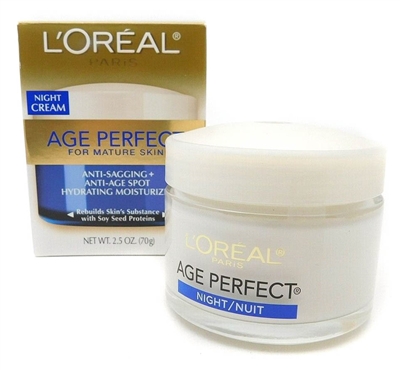 L'Oreal Age Perfect for Mature Skin Night Cream 2.5 Oz.