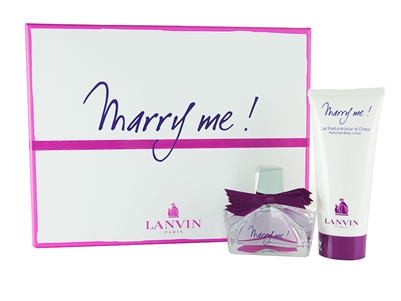 Lanvin Marry Me Gift Set: Eau de Parfum 1.7 Oz and Perfumed Body Lotion 3.3 Oz