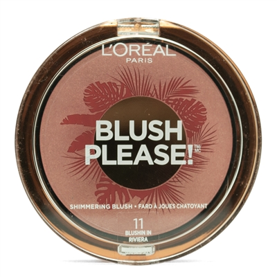 L'Oreal BLUSH PLEASE! Shimmering Blush, 11 Blushin in Riviera   .18oz