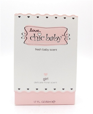 Love, Chic Baby Fresh Baby Scent Girl Delicate Floral Scent 1.7 Fl Oz.