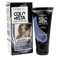 L'Oreal COLORISTA  Hair Makeup 1 Day Color for Blondes & Highlighted Hair, Silverblue600  1 fl oz