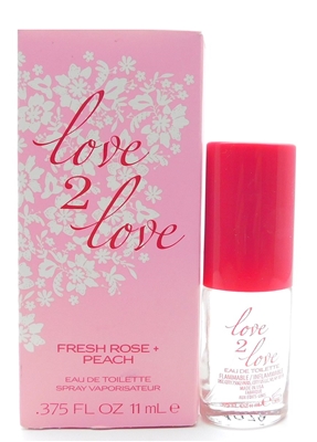 Love 2 Love Fresh Rose + Peach Eau de Toilette .375 Fl Oz.
