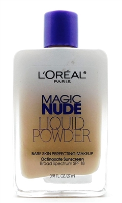 L'Oreal Magic Nude Liquid Powder Bare Skin Perfecting Makeup 322 Sand Beige .91 Fl Oz.