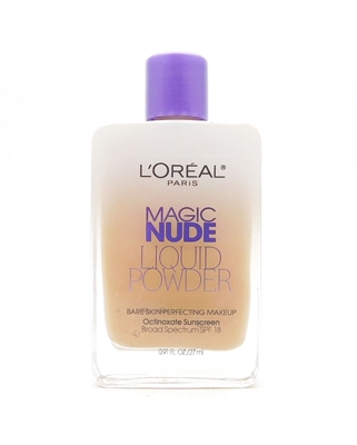 L'Oreal Magic Nude Liquid Powder Bare Skin Perfecting Makeup SPF18 326 True Beige .91 Fl Oz.