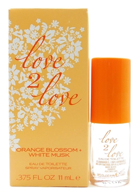Love 2 Love Orange Blossom + White Musk Eau de Toilette .375 Fl Oz.