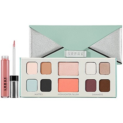 Lorac Mint Edition Set: Eye, Cheek and Couture Shine Liquid Lipstick in Retro