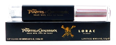 LORAC Pirates of the Caribbean Sparrow: Lip Gloss .07 Fl Oz., Lipstick .11 Oz.