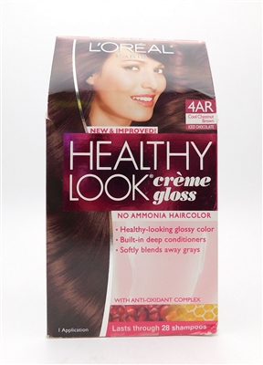 Loreal Paris Healthy Look Creme Gloss 4AR Cool Chestnut Brown Iced Chocolate 1 Application
