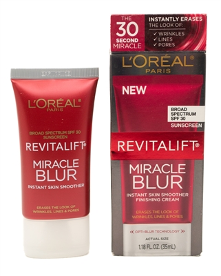 L'Oreal REVITALIFT Miracle Blur Instant Skin Smoother Finishing Cream  1.18 fl oz