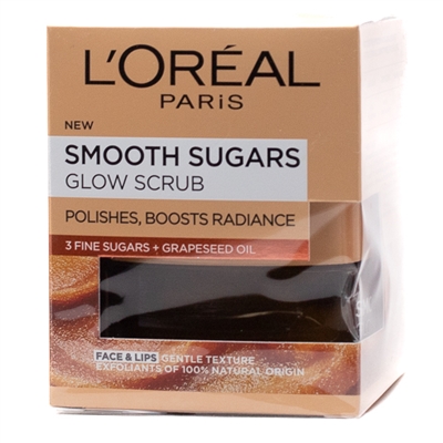 L'Oreal SMOOTH SUGARS Glow Scrub for Face and Lips  1.7oz